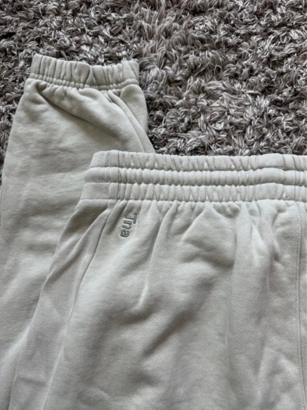 Aritzia TNA Extra Fleece Jogger Sweatpants Gray/Green – Size M